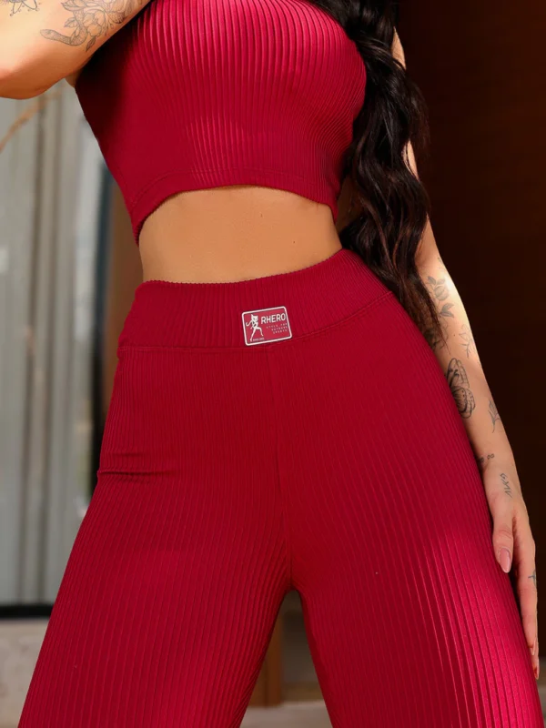 Conjunto Feminino Royal Cropped e Legging Fitness