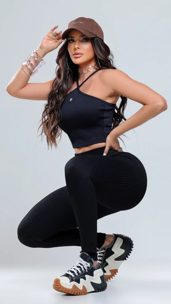 Conjunto Feminino Charm Cropped e Legging