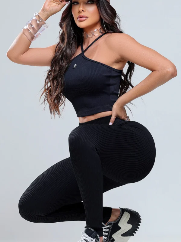 Conjunto Feminino Charm Cropped e Legging