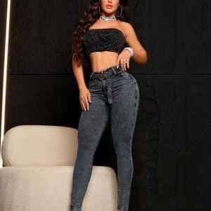 Calça Jeans Skinny Modeladora Empina Bumbum