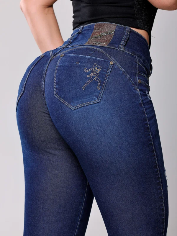 Calca Jeans Cigarrete Power com Brilho