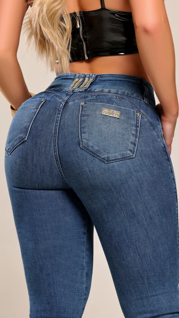 Calca Jeans Cigarrete Luxe com Brilho