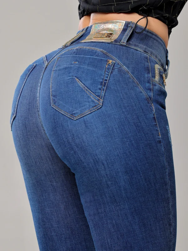 Calca Jeans Cigarrete Muse Compressora com Brilho