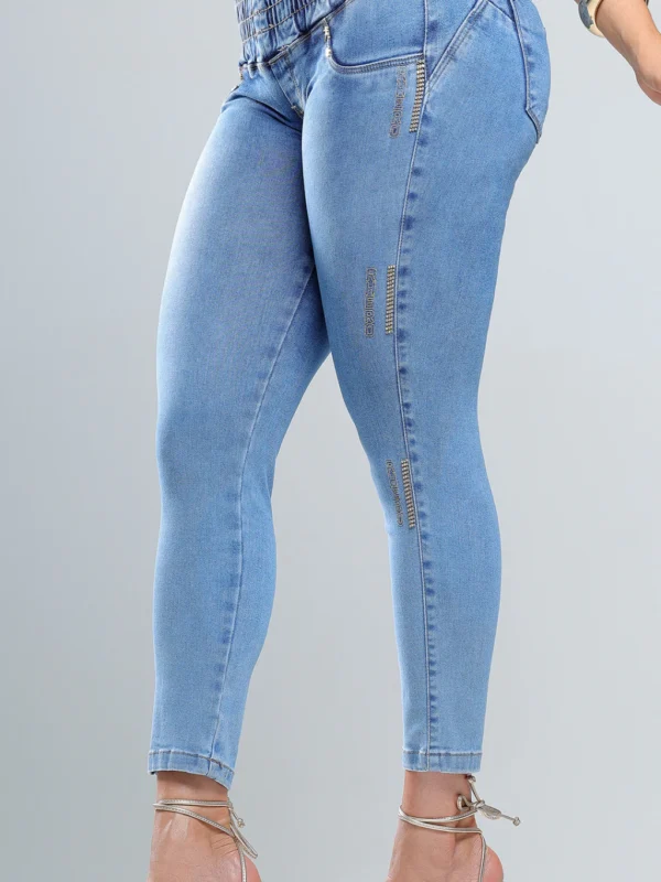 Calca Jeans Cigarrete Belle com Brilho