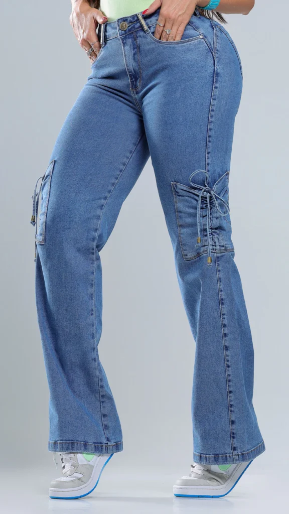 Calça Jeans Wide Leg Glam Premium