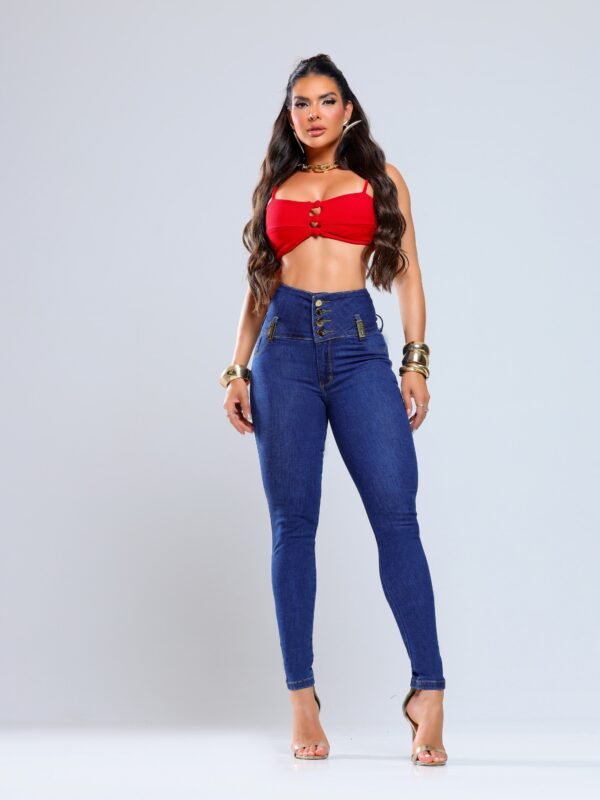 Calça Jeans Empina Bumbum Premium com Cinta Modeladora