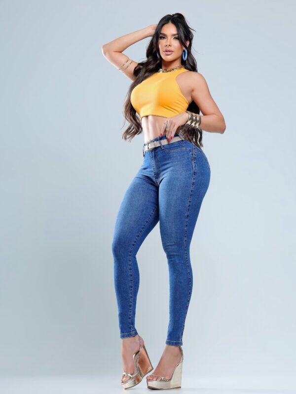 Calça Jeans Empina Bumbum com Cinta Modeladora