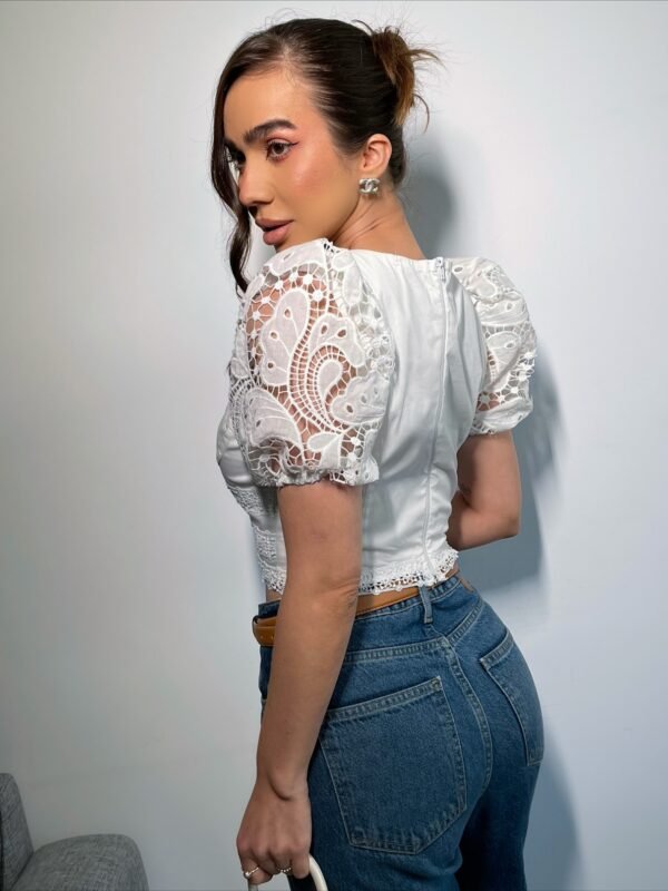Blusa Cropped Corselet Laise