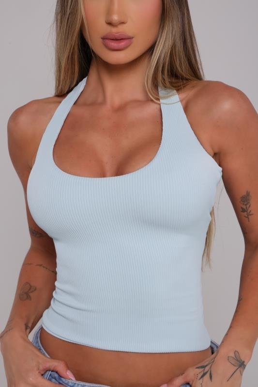 Blusa Regata Nadador Canelada Sasha