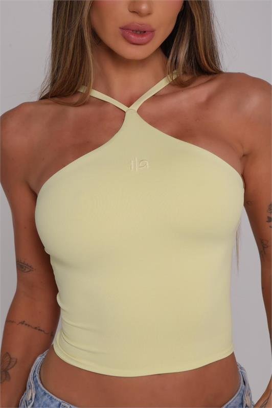 Blusa Regata Frente Única Cruzada Stefane