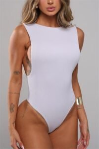 Body Regata Canelado Cavado Gabi