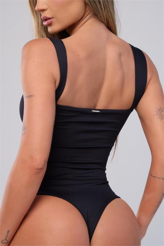 Body Alça Larga Decote Quadrado Juliete