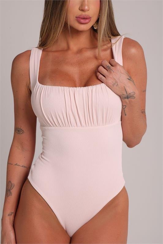 Body Alça Larga Drapeado Talya