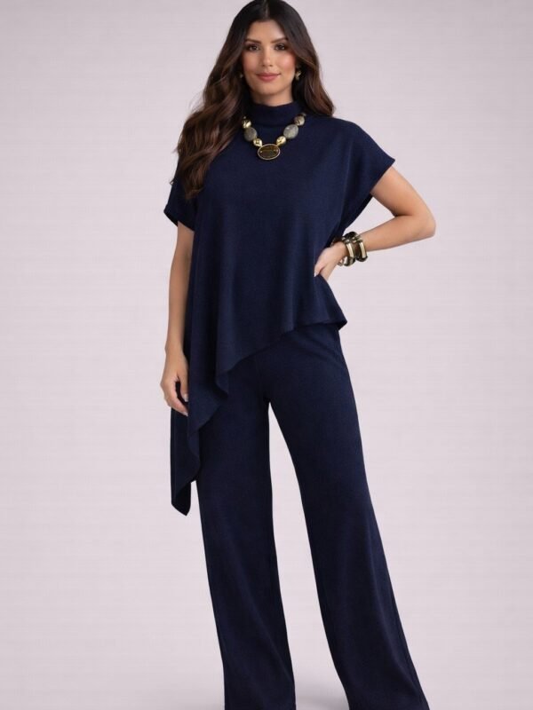 Conjunto Pantalona Assimétrico- Frete Grátis