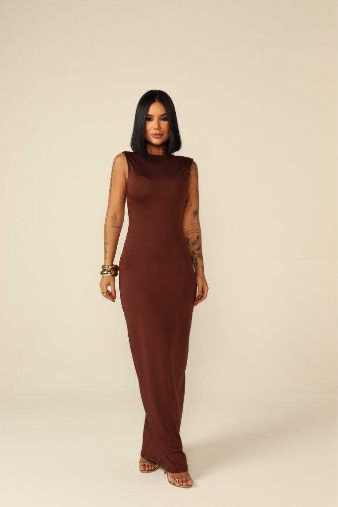 Vestido Longo Costa Nua Elegance