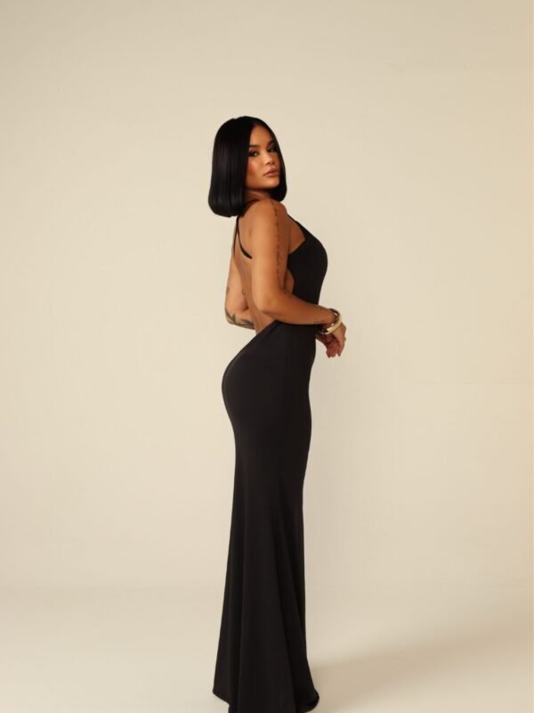 Vestido Longo de Alcinha Camila Preto