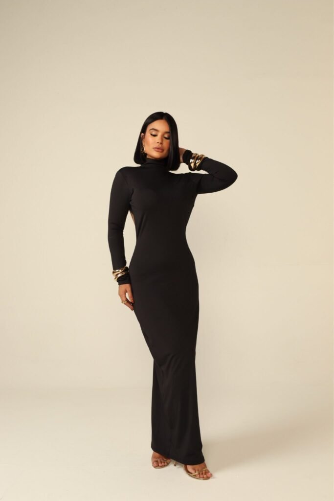 Vestido Modelador Gola Alta