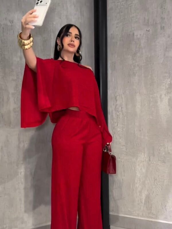 Conjunto Pantalona com Blusa Elegante