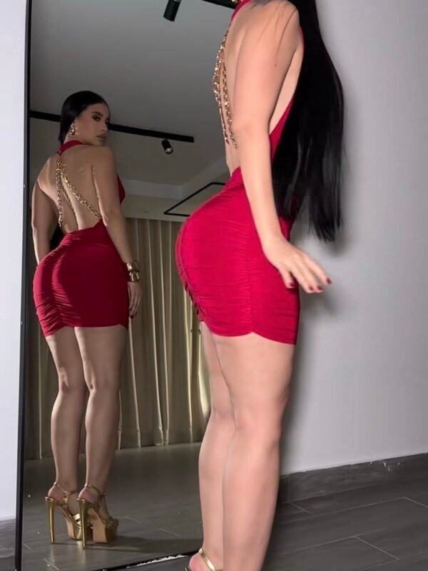 Vestido IZA com Correntes