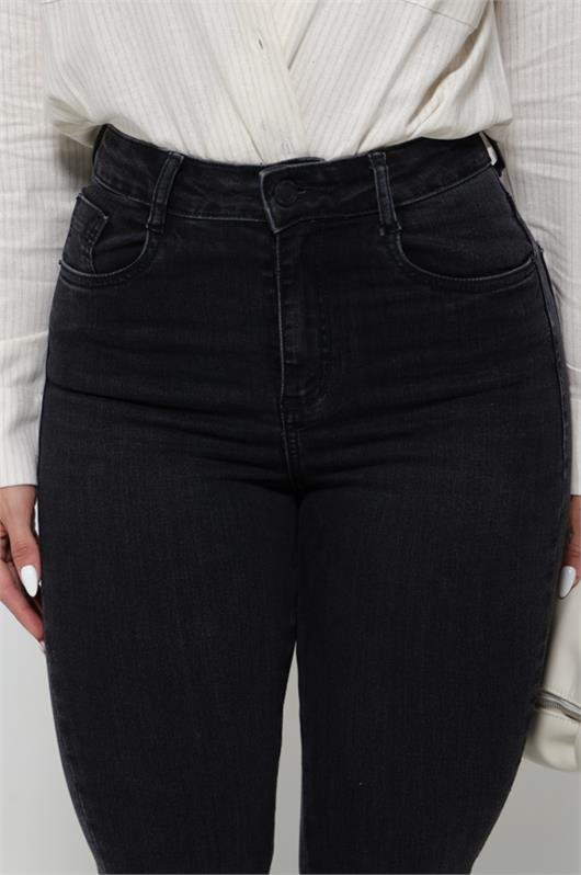 Calca Flare Jeans Preto Estonado