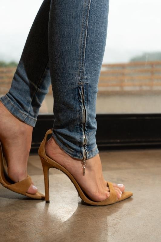 Calca Skinny Jeans Claro