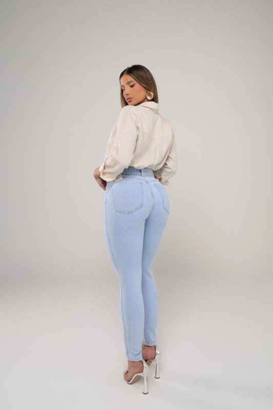Calca Skinny Jeans Modeladora Plus