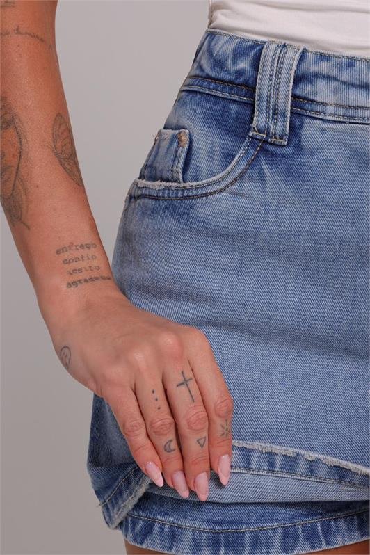 Short Saia Jeans