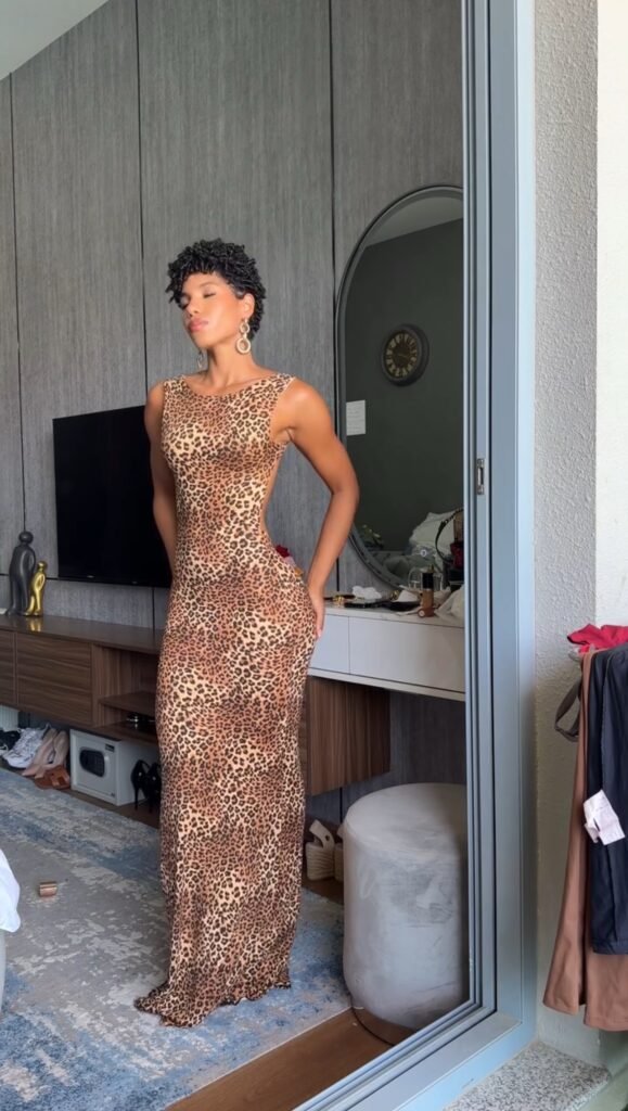 Vestido Elegance Animal Print