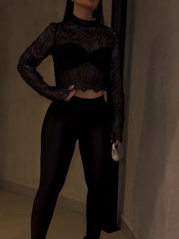 Blusa Pérolas Black