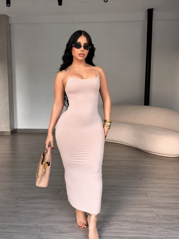 Combo Vestido Modelador Luise — 3 Cores (Preto + Nude + Marrom)