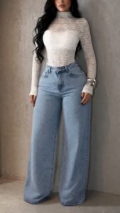 Calça Wide Leg Shine Cristal
