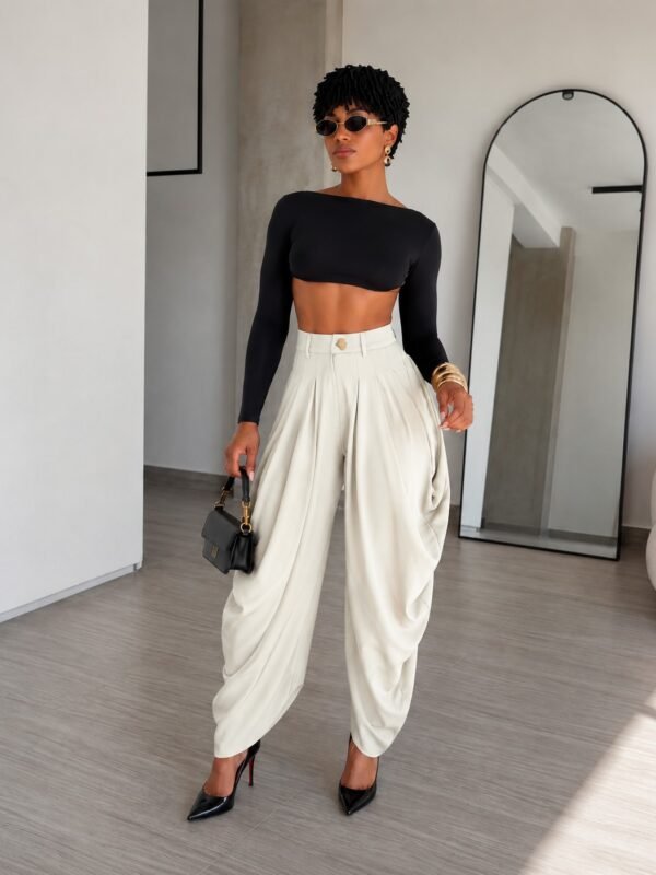 Calça Balone Aladin - Off-White