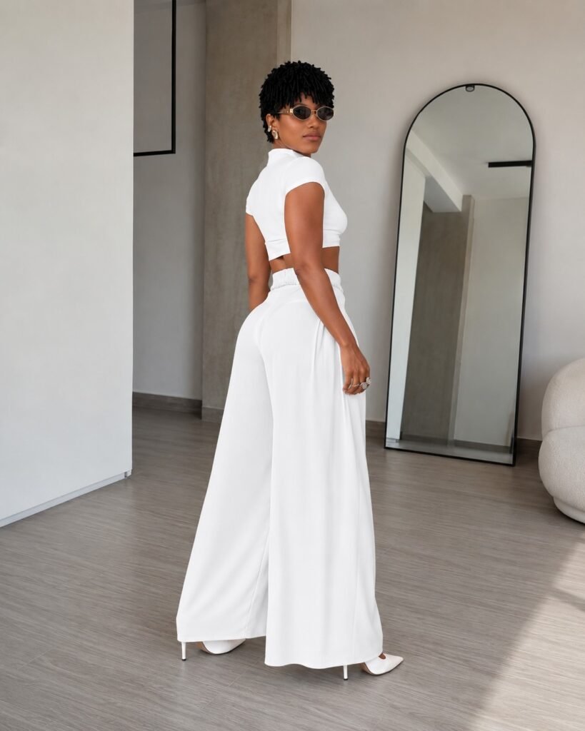 Calça Pantalona Alfaiataria Premium - Off-White